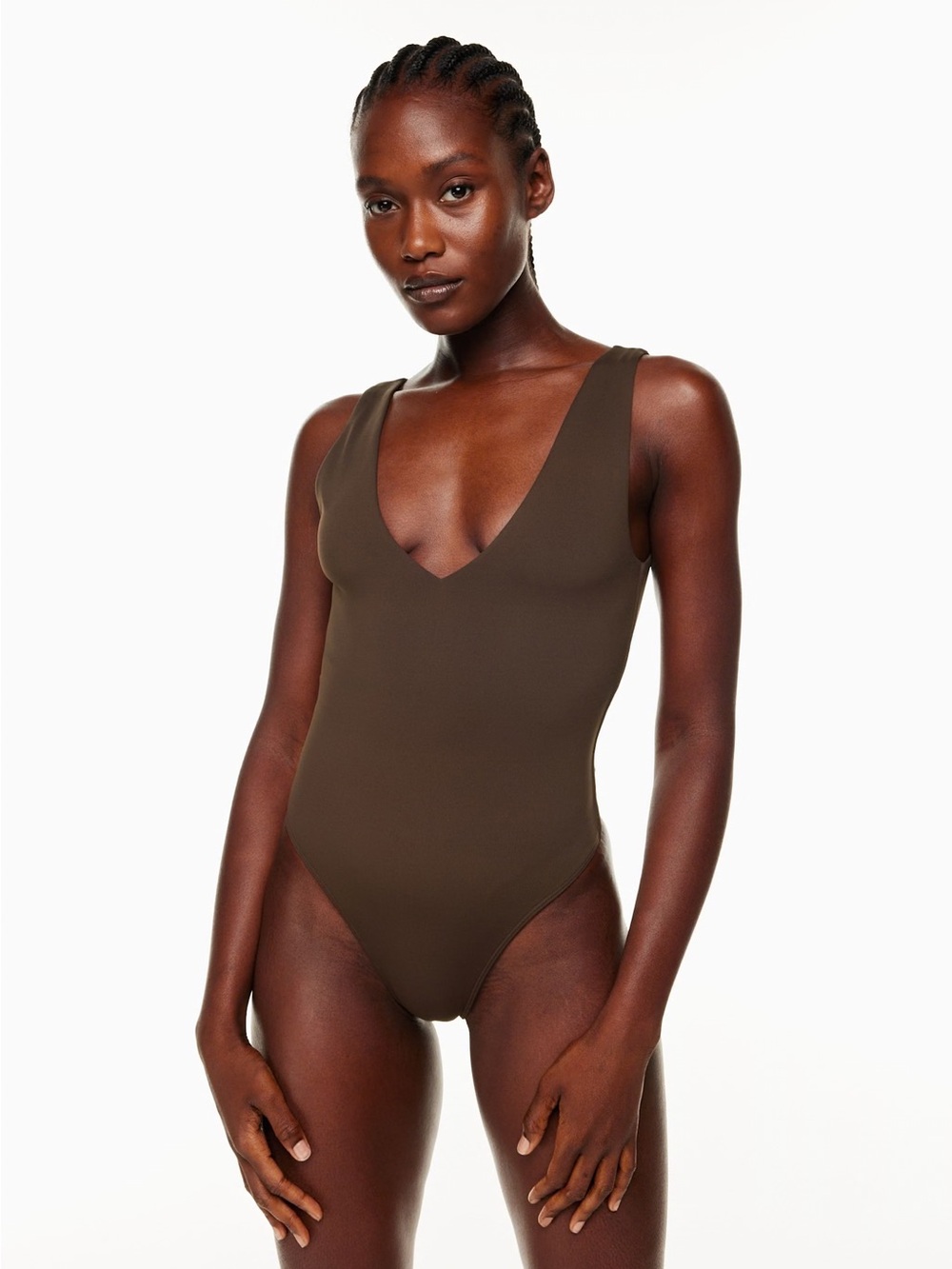 Aritzia Babaton Contour V-Neck Bodysuit